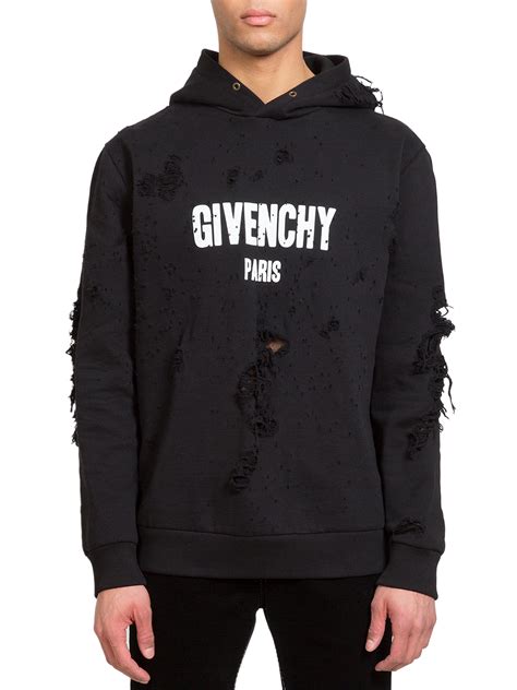 givenchy hoodie männer|Givenchy hoodie with holes.